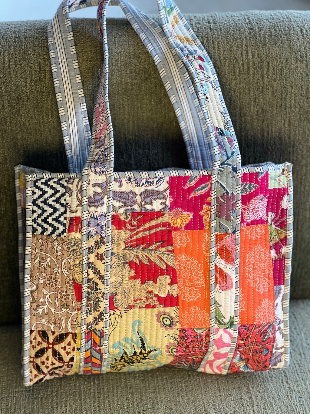 Bolso patchwork Manek