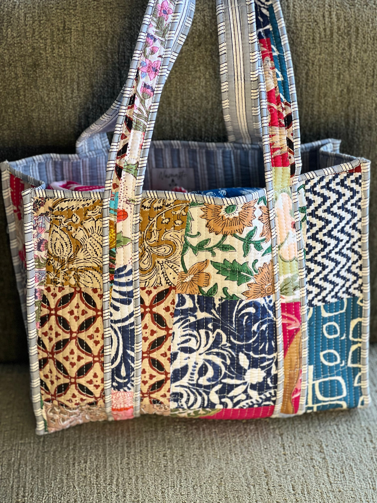 Bolso patchwork Manek